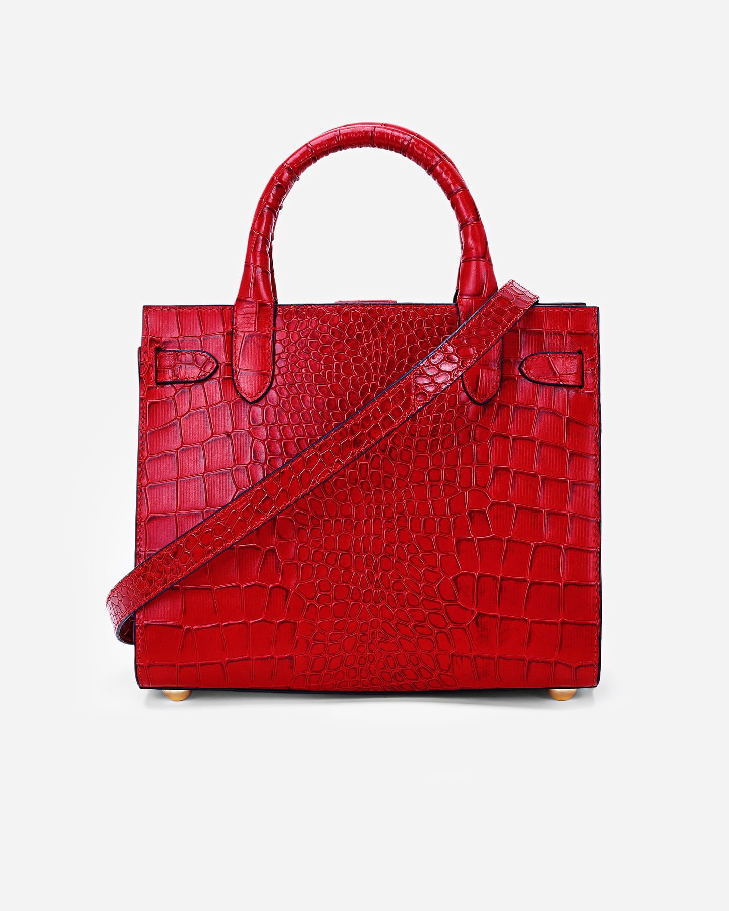 SEATTLE MINI RED CROC TOTE