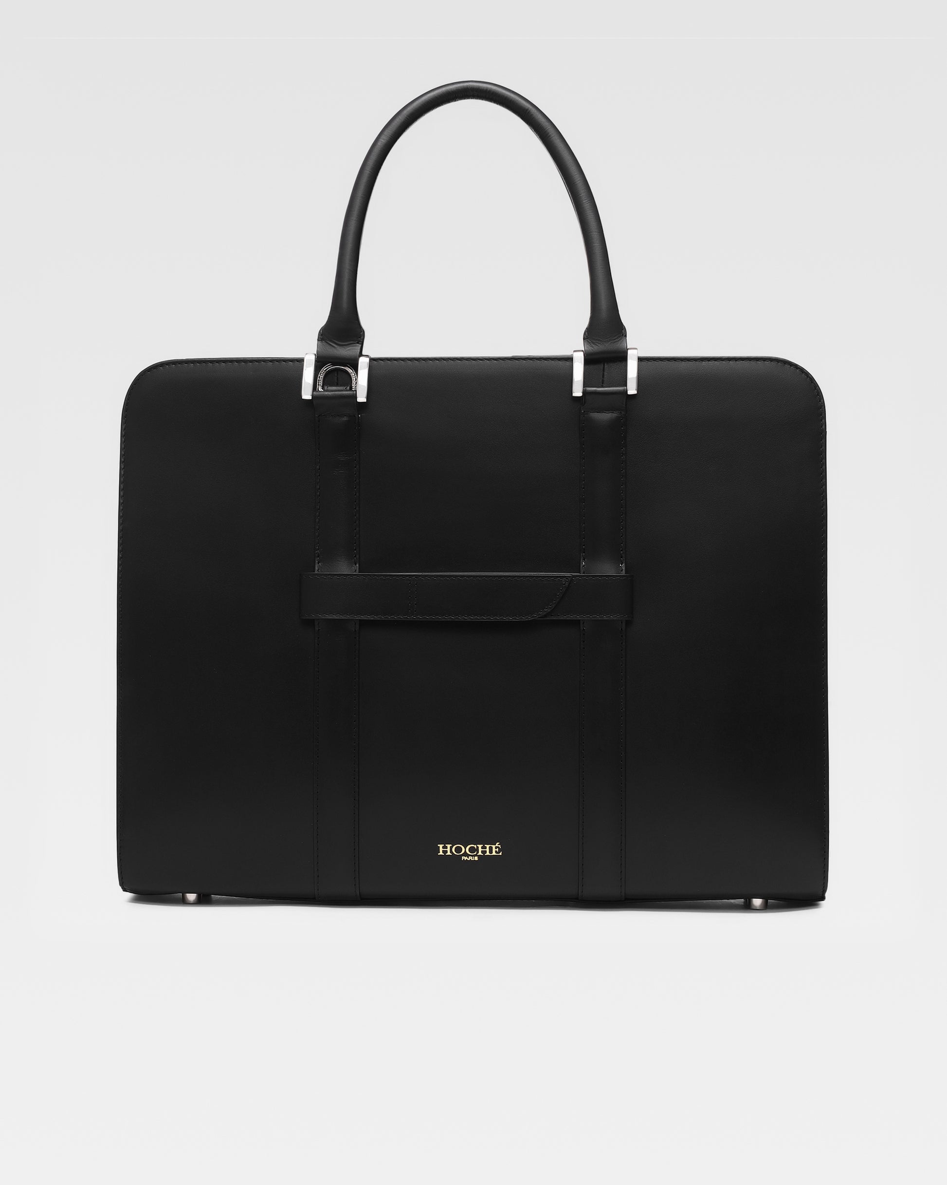 Luxury Leather Laptop bags for men with trolley strap