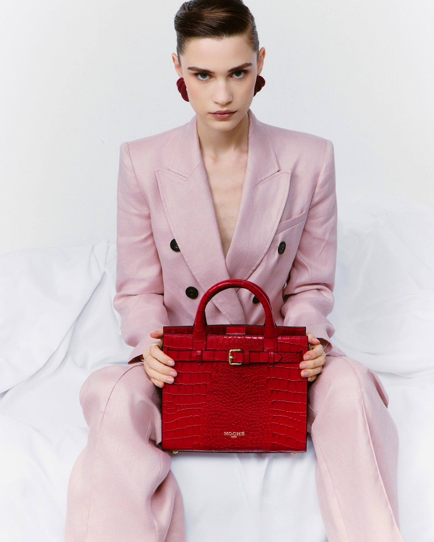 SEATTLE MINI RED CROC TOTE